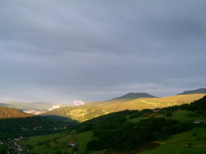 Thundery light on the Kaysersberg valley